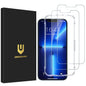 UNBREAKcable 2-Pack Screen Protector for iPhone 14/13/13 Pro Military-Grade Shatterproof Tempered Glass [9H+ Hardness] [Easy Installation Frame] [99.99% HD Clear] for Apple iPhone 13 Pro/13/14