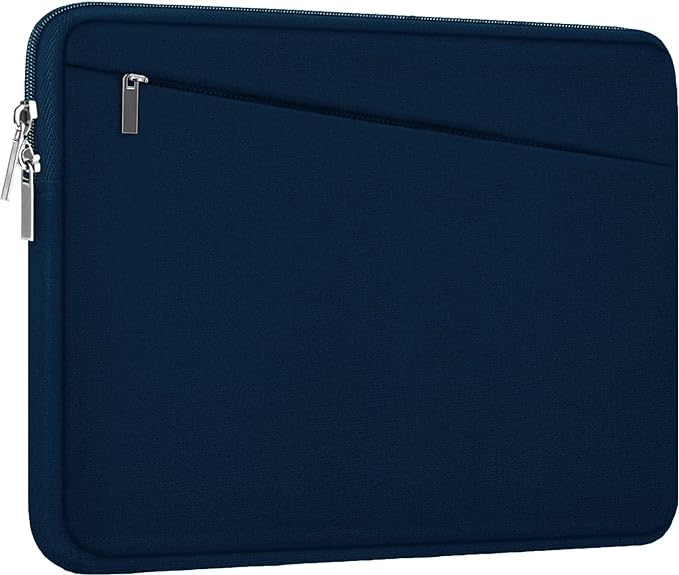 Laptop Sleeve Case, 15.6 inch, Durable Computer Carrying Bag Protective Case Briefcase Handbag with Front Pocket, Slim Laptop Cover for 15.6 Inch HP, Dell, Lenovo, Asus, Notebook, Blue