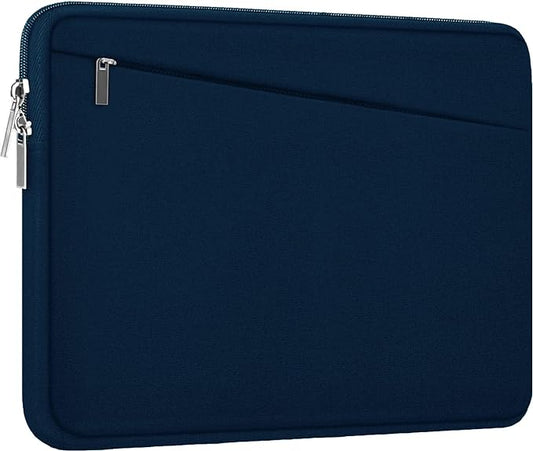 Laptop Sleeve Case, 15.6 inch, Durable Computer Carrying Bag Protective Case Briefcase Handbag with Front Pocket, Slim Laptop Cover for 15.6 Inch HP, Dell, Lenovo, Asus, Notebook, Blue