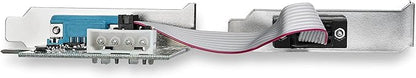 StarTech 2-Port PCI Express RS232 Serial Adapter Card, TAA (PEX2S953LP)