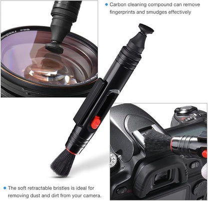VSGO All-in-One Camera Cleaning Kit for APS-C Sensor Cameras Compatible with Canon, Nikon, Sony, Pentax and DSLR,CMOS Swabs, Lens Cleaning Pen, Air Blower and Other Clean Accessories Included (DKL-20)