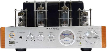 Rockville BluTube WD 70W Tube Amplifier/Home Stereo Receiver, Bluetooth, HDMI, Optical, for Audiophiles and Home Theater Enthusiasts
