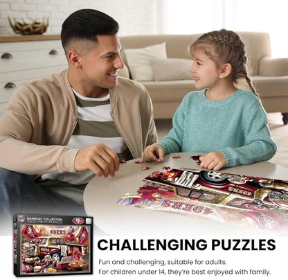 MasterPieces - 1000 Piece Jigsaw Puzzle, NFL San Francisco 49ers, Fun for Adults and Family, Non-Glare Finish, 19.25"x26.75"