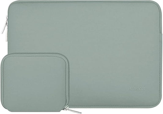 MOSISO Laptop Case 13 inch, 13 inch Laptop Sleeve Bag Compatible with MacBook Air 13 M4 M3 M2 M1 2025-2018 / Pro 13 M2 M1 2025-2016, Neoprene Computer Sleeve Bag with Small Case, Antique Green