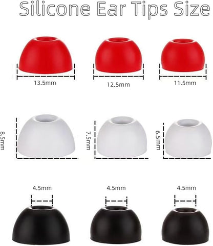 Replacement Ear Tips for Beats Fit Pro, Beats Studio Buds+, Beats Studio Buds, Beats Solo Buds Silicone Earbuds Washable Noise Isolation, Fit in The Charging Case, 6 Pairs S/M/L (Coral Pink)