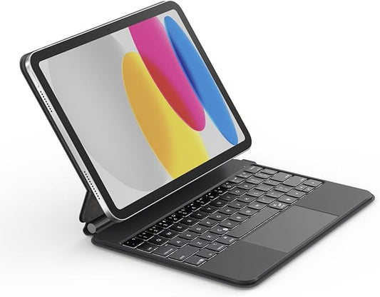 Belkin iPad (A16) 11th / 10th Gen Keyboard Case w/Magnetic Stand, Backlit Bluetooth Keyboard, Multi-Gesture Controls, Magnetic Apple Pencil Storage Compatibility, & Multimedia Keys - Black