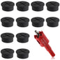 1.5 Inch(38mm) Desk Grommet,13 Pieces Cable Grommet, Desk Hole Cover for Cables with Hole Saw,Plastic Cable Cord Wire Hole Cover for Desk, Table,Cabinet,Countertop and Other Furniture(Whitek)