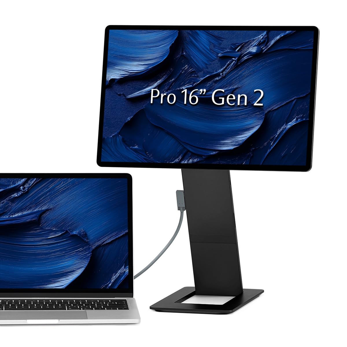 SOTSU FlipAction Pro 16" Gen2 Premium Portable Monitor | Super Compact | Pivot Rotate | 2560x1600 DCI P3 | 120Hz | 400 Nits | Full Metal CNC | Perfect Match for Mac and Windows (Metallic Gray)