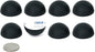 Silicone Speaker Isolation Feet (8-Pack, 1.25") – Non-Skid Adhesive Pads for Turntable, Subwoofer & Audio Equipment – Vibration Dampening, 20 Duro Rubber