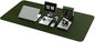 YSAGi Non-Slip Leather Desk Pad XL Size, Waterproof Laptop Computer Desk Keyboard Mat, Table Protector Blotter Mat, Large Mouse Pad for Office/Work/Home/Decor(Olive Green, 47.2" x 23.6")-No Band