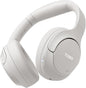 TOZO HT2 Hybrid Active Noise Cancelling Headphones, Wireless Over Ear Bluetooth Headset, 60H Playtime, Hi-Res Audio Custom EQ via App Deep Bass Comfort Fit Ear Cups, for Home Office Travel White