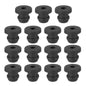 PATIKIL 32.6mm / 1-1/4 Inch Drill Hole,1 Inch ID Rubber Grommets, 3Pcs Top Hat Grommet for Wiring Eyelet Ring Gasket Automotive Firewall Cable Hole Plugs Wires Protection, Black