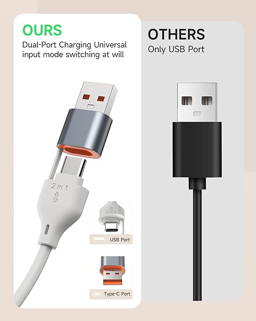 for Apple Watch Charger,3-in-2 Silicone Multi Charging Cable Travel Fast Charger Cord with USB C/Lightning Ports –Tangle-Free for iWatch Ultra/SE/10-1, iPhone 16-12/PS5/Nintendo Switch-4FT