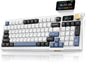 RedThunder K95 Wireless Mechanical Keyboard,TFT Screen & Knob, Trip-Modes Connection, Gasket Custom Hot-Swap Keyboard, RGB Backlit, Pre-lubed Linear Switches, Side Printed PBT Keycaps, Gradient Pink