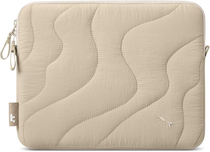 tomtoc 360 Protective Puffy Tablet Sleeve for iPad Pro 11-inch (M4/(4th/3rd/2nd/1st Gen), iPad Air 11-inch (M3) 2025/(M2) 2024 with Magic Keyboard/Smart Keyboard, Quilted Soft Puffer iPad Case