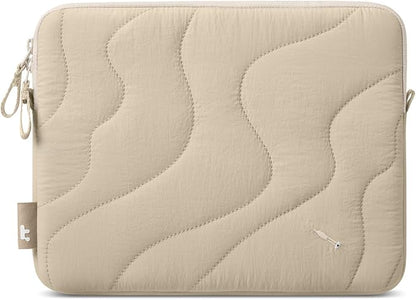 tomtoc 360 Protective Puffy Tablet Sleeve for iPad Pro 11-inch (M4/(4th/3rd/2nd/1st Gen), iPad Air 11-inch (M3) 2025/(M2) 2024 with Magic Keyboard/Smart Keyboard, Quilted Soft Puffer iPad Case
