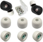 Memory Foam Eartips for Sony WF-1000XM5 Filter Screen Foam Tips for WF-1000XM5 WF-1000XM4 Earbuds Case, 3 Pairs Large Gray