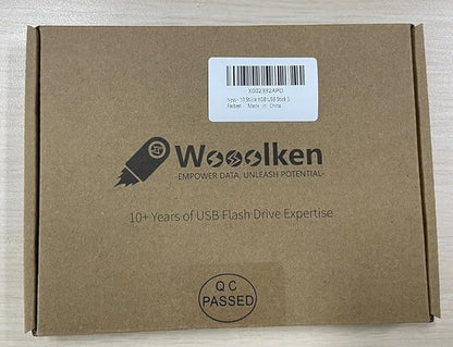 1GB Flash Drive 10 Pack, Wooolken USB 2.0 Memory Stick Thumb Drive with Lanyards Swivel USB Stick for Data Storage and Backup (Mixed Colors)