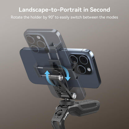SMALLRIG Universal Phone Holder Mount with Cold Shoe - 4382