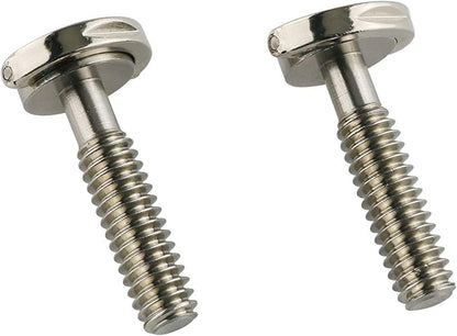 E-outstanding D Ring Hinged Screw 2PCS 1/4-20 Thread D-Ring Stainless Steel Camera Fixing Screws for Camera Tripod Monopod QR Plate 26mm Length