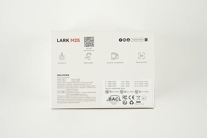 Hollyland Lark M2S Mini Combo (Camera RX+Type-C RX) Wireless Microphone for Camera/iPhone/Android/Laptop, 7g Lightweight, Titanium Clip, 300m Range, Content Creators, Online-Teaching, Streaming