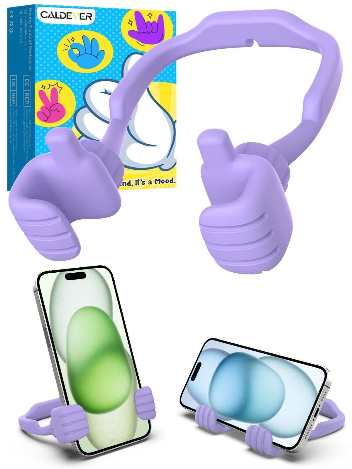 Christmas Stocking Stuffers for Men Women Thumbs Up Lazy Phone Stand