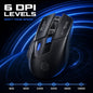 INPHIC A9 V2 Explorer Wireless Gaming Mouse, 12800 DPI Silent Mouse