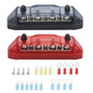 Recoil BBS43-P Bus Bar 4 x M5 Studs 3 Screw Terminals Power Distribution Block Busbar with Ring Terminals