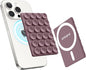 amBand Magnetic Suction Phone Mount for MagSafe Case, Silicone Cup Sticky Grip Holder for iPhone, Removable Hands-Free Selfie/Video for TikTok Influencers, Women Gift, Smoke Violet