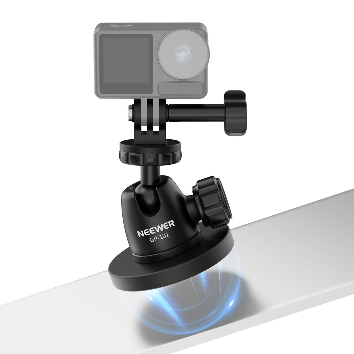 NEEWER Basics Magnetic Action Camera Mount for Car Video Recording, GP-101