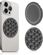 Silicone Suction Cup Phone Mount, Magnetic Suction Phone Case Stand, Mirror Shower Phone Holder, Perfect for Selfies and Videos Creators, Hands Free Holder Mount for iPhone/Samsung/Google-Black