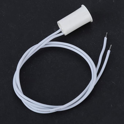10Pcs 100VDC Recessed Door Sensor, 15mm-5mm Door Magnetic Reed Switch for Home Security Alarm Systems, Door Magnetic Sensors for Alarm Control Panels GND Port and N.C. Port