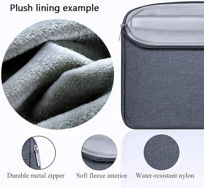 Voova Laptop Sleeve Carrying Case 15.6 16 Inch,Slim Computer Cover Bag Compatible with MacBook Pro 15/16, Dell xps 15,15-16 Inch HP Dell Asus Acer Laptop, Dark Grey