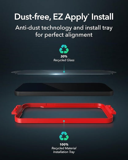 ZAGG Glass XTR3 Google Pixel 9 / Pixel 9 Pro Screen Protector - 10X Stronger with Recycled Glass, Enhanced Eyesafe Blue Light Filter, Anti-Reflective, Easy Installation