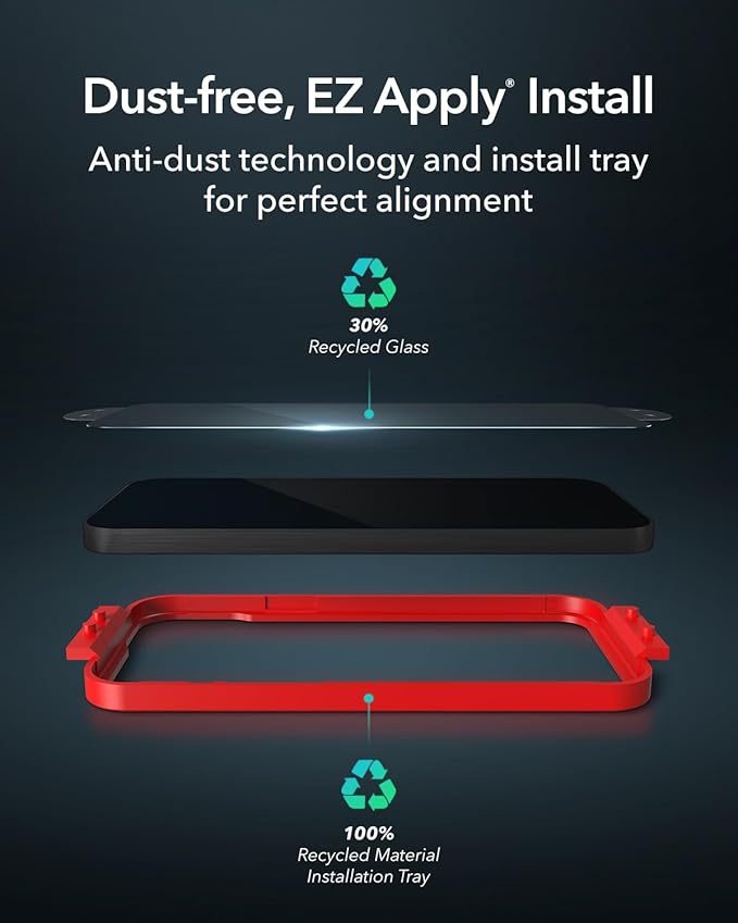 ZAGG Glass XTR3 Google Pixel 9 Pro Fold Screen Protector (Front Screen Only) - 10X Stronger with Recycled Glass, Enhanced Eyesafe Blue Light Filter, Anti-Reflective, Easy Installation