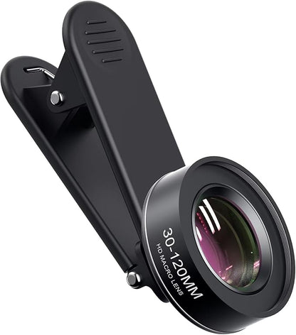 30-120mm Cell Phone Macro Lens, for ipad,iPhone,Samsung, Android, Pixel,Phone Macro Lens