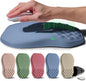 Ergonomic Raised Mouse Pad Wrist Support with Bilateral Slope Memory Foam Mousepad for Wrist Rest and Carpal Tunnel Pain Relief 11.8x7.9〃 Stone Blue