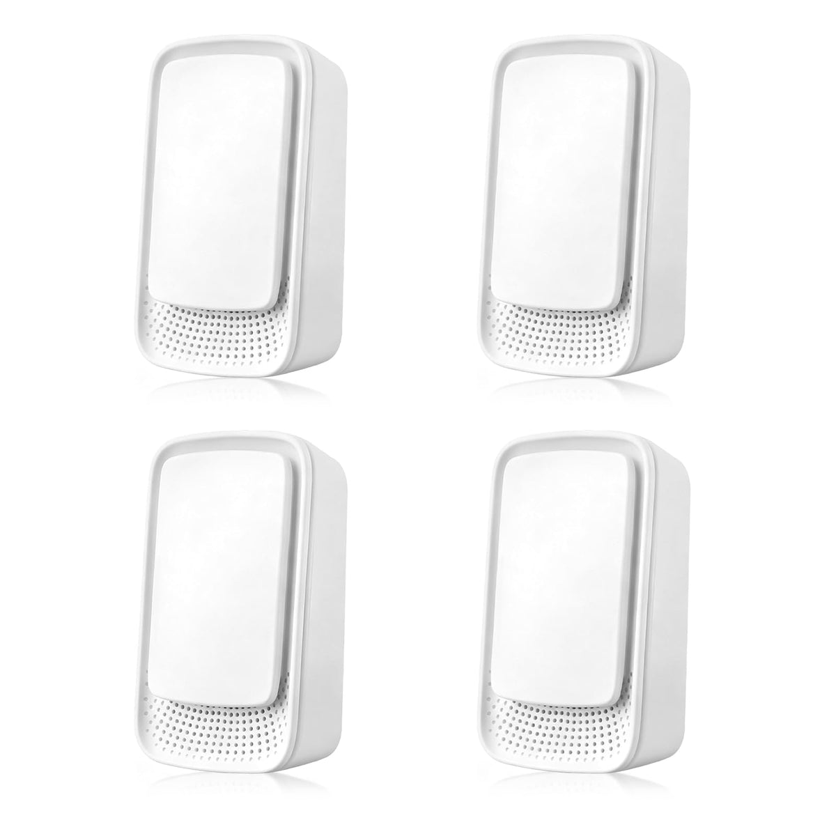 Air Ionizers 4 Pack, Negative Ion Filtration System, for Bedroom, Kitchen, Office, Portable Air Filter Odor, Smoke Dust, Pets, Eliminator, White