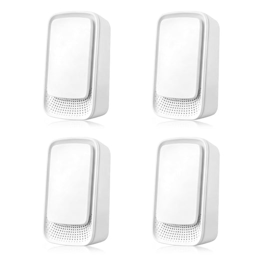 Air Ionizers 4 Pack, Negative Ion Filtration System, for Bedroom, Kitchen, Office, Portable Air Filter Odor, Smoke Dust, Pets, Eliminator, White