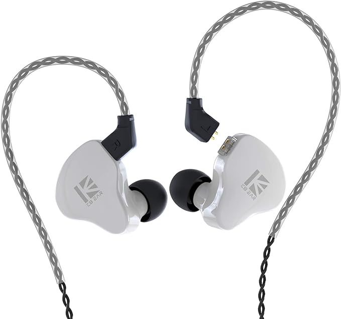 YINYOO KBEAR KS1 in Ear Monitor Bass Earbuds Wired Earbuds,Clear Sound Stereo Headphones, Vocals Forwards High Resolution Noise Canceling Earphones, Dual Magnectic Circuit Dynamic Detachable Cable