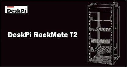 GeeekPi 12U Server Cabinet, 10 inch Server Rack for Network, Servers, Audio, and Video Equipment, DeskPi RackMate T2 Rackmount, 10.23 inch Depth