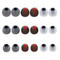 MMYQXI Silicone Earbud Tips - Fit for In-Ear Headphones (Inner Hole 3.8mm-5.1mm) - 9 Pairs S/M/L