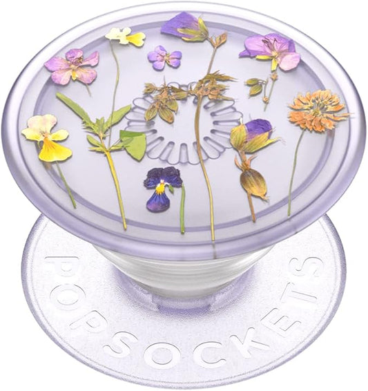 PopSockets Adhesive Phone Grip, Holder, Phone Stand, Plants - Purple Fields
