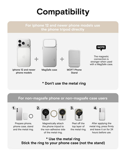 MOFT Phone Tripod Stand, Portable Selfie Stick for iPhone, Mulit-Angle