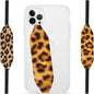 Phone Grip Strap - Reversible Finger Holder for Phone Back, Customizable Anti-Slip Design, Wireless Charging Compatible Detachable Holder for iPhone - Cheetah Chick