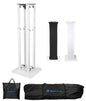Rockville RTP82W 8 ft Adjustable White Totem Moving Head Light Stand