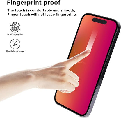 For iPhone 15 pro max privacy screen protector - anti-blue light, anti-glare, anti-spy gradient color privacy screen protector film