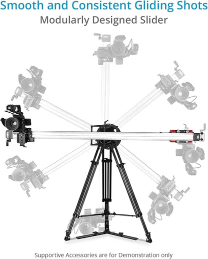 Proaim Cambird Pro 4-in-1 Gear. 6ft Video Camera Slider. Portable Mini Jib. Tower. Hi-hat .Vertical Payload - 10kg / 22lb. Horizontal Payload: 12kg / 26lb. (SL-CBPR-01)