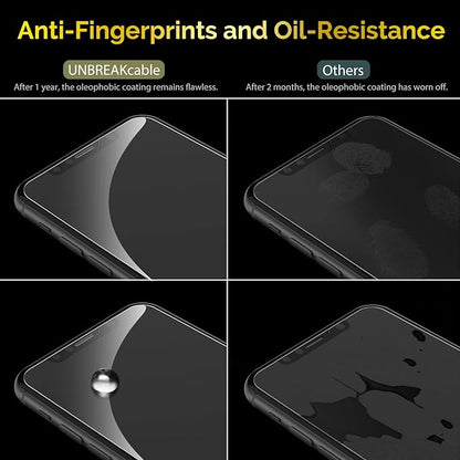 UNBREAKcable Screen Protector for iPhone XR / iPhone 11 [3-Pack], 9H Hardness Tempered Glass for iPhone XR / 11, Case Friendly, 2.5D Round Edge, Anti-Bubbles, Easy Install Tool (Not Whole Screen).