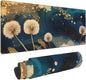 Gaming Mouse Pad, Large Non-Slip Rubber Base Mousepad, Keyboard Mouse Mat, Desk Pad with Stitched Edges, 31.5x11.8inch, Abstract Dandelion